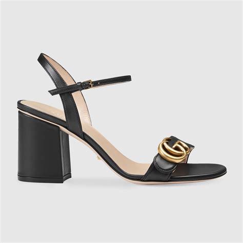 Gucci black high heel sandals